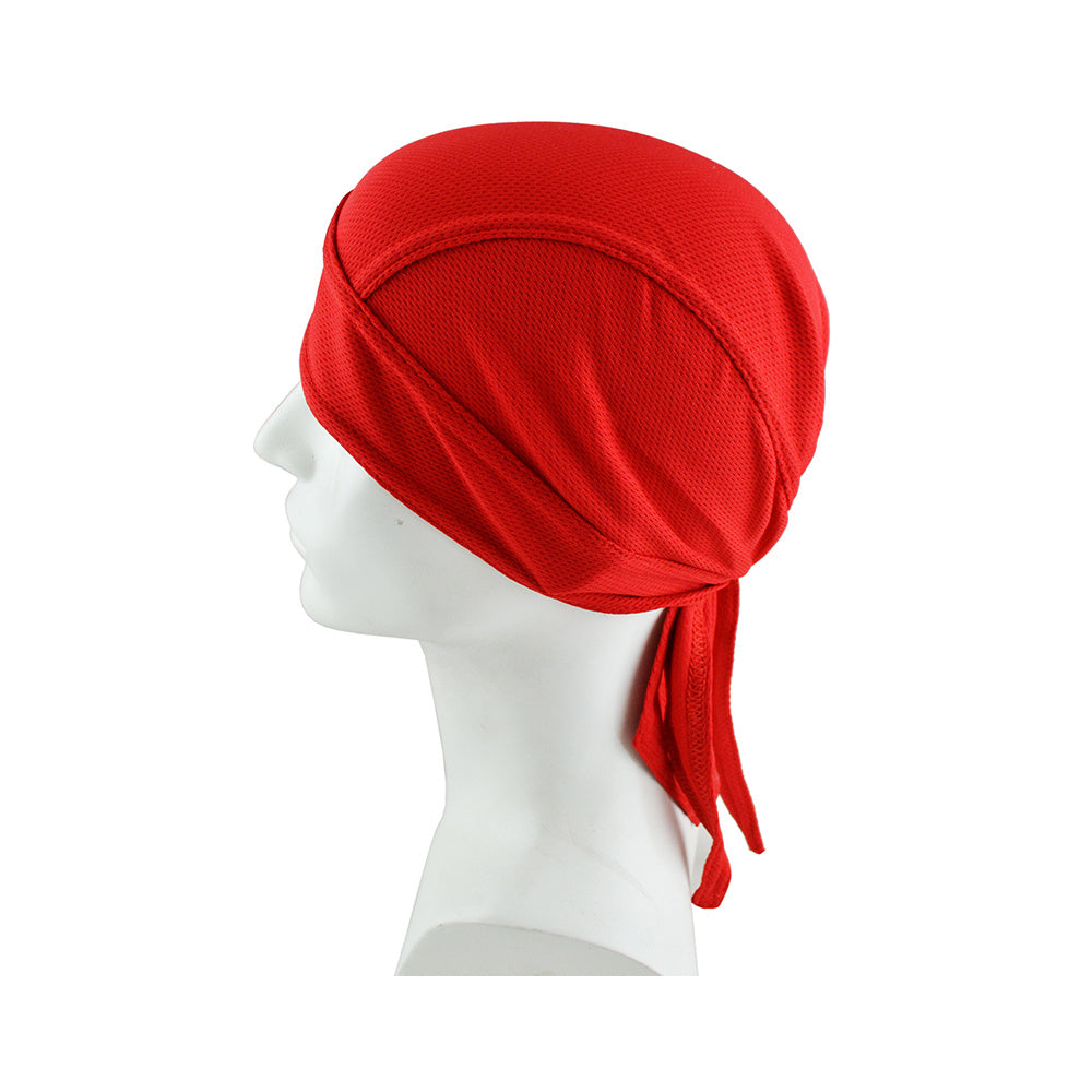 1pc Breathable Mesh Long Tail Head Wrap Cycling Cap Beanie Skull Cap For Men, Ideal Choice For Gifts