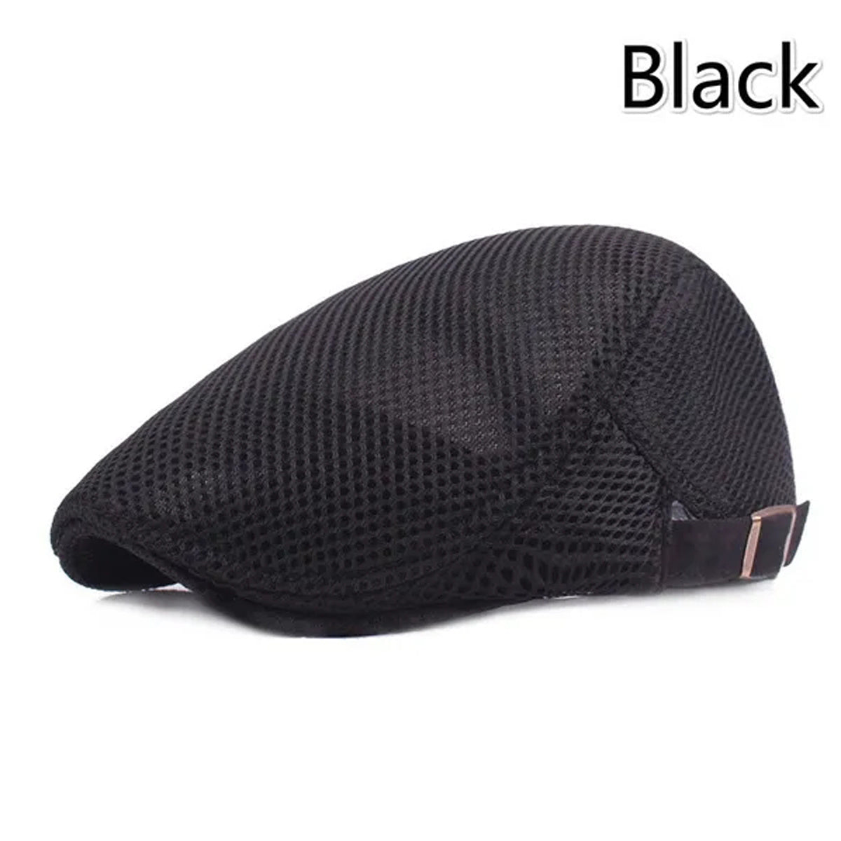[8 Colors, Men's Flat Cap] 8 Colors Men's Cabbie Flat Cap | Breathable Mesh Summer Hat, Adjustable News Beret Ivy Cap | 1pc, Ideal Gift Choice