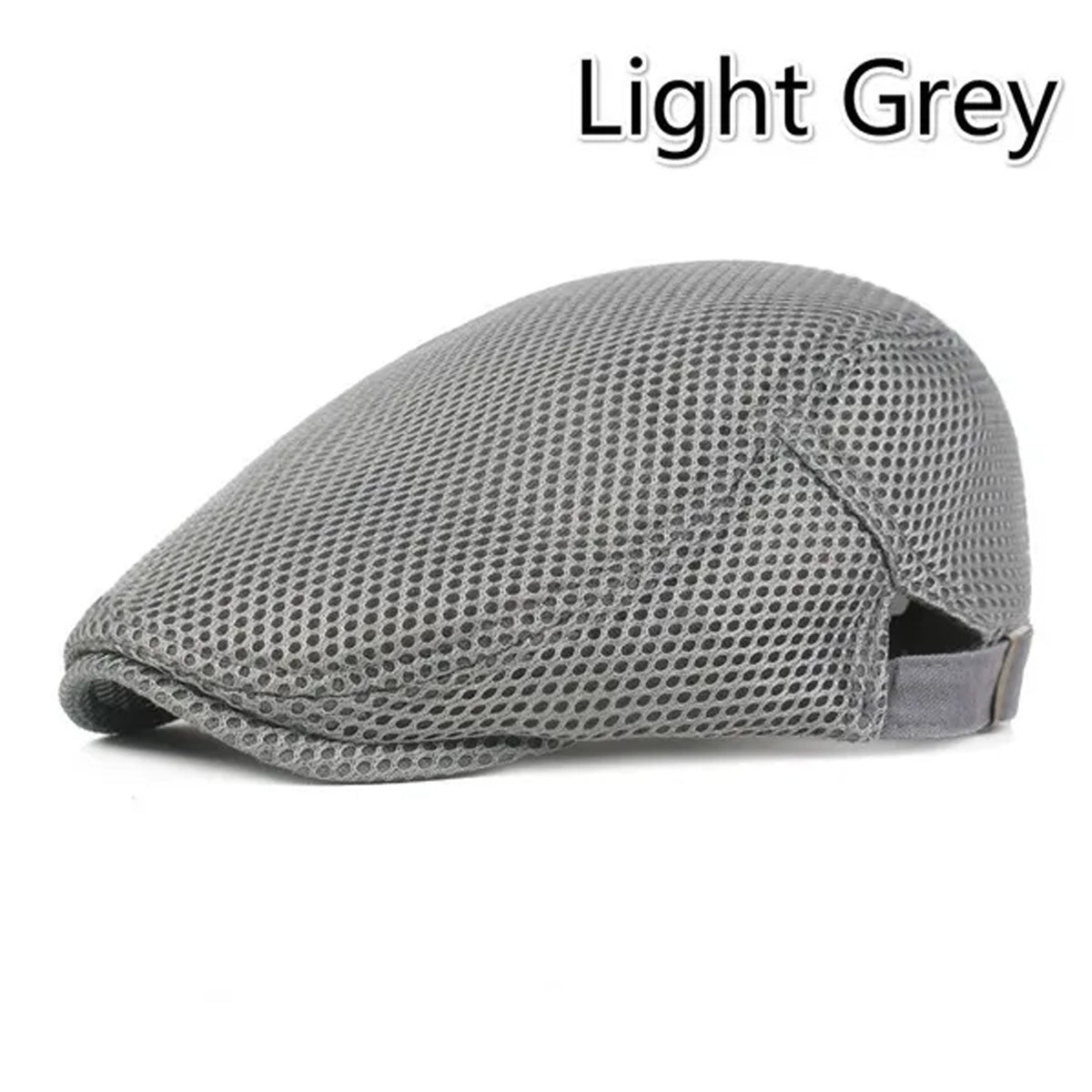 [8 Colors, Men's Flat Cap] 8 Colors Men's Cabbie Flat Cap | Breathable Mesh Summer Hat, Adjustable News Beret Ivy Cap | 1pc, Ideal Gift Choice