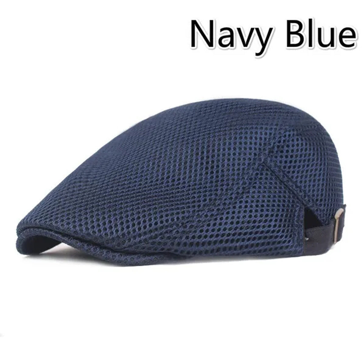 [8 Colors, Men's Flat Cap] 8 Colors Men's Cabbie Flat Cap | Breathable Mesh Summer Hat, Adjustable News Beret Ivy Cap | 1pc, Ideal Gift Choice