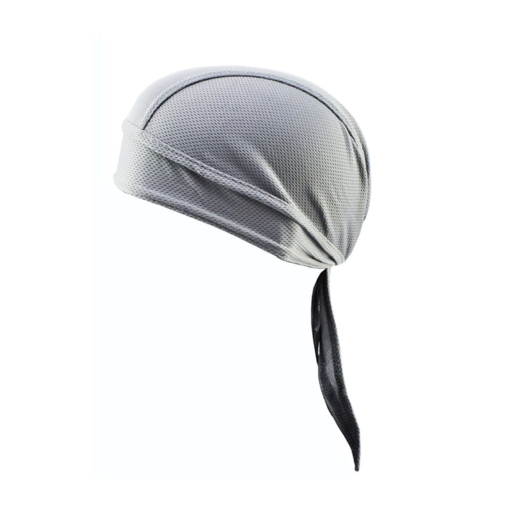 1pc Breathable Mesh Long Tail Head Wrap Cycling Cap Beanie Skull Cap For Men, Ideal Choice For Gifts