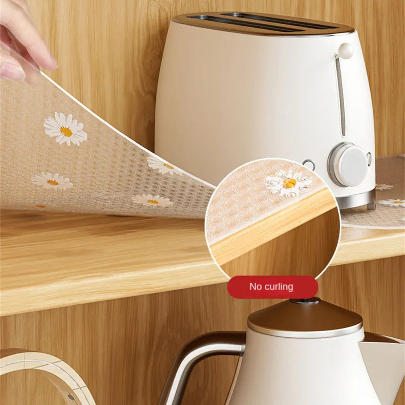 1 Roll Waterproof Pad Shelf Drawer Liner Cabinet 3/5M Non Slip Oil Proof Shoes Cabinet Mat Moistureproof Kitchen Table Mat