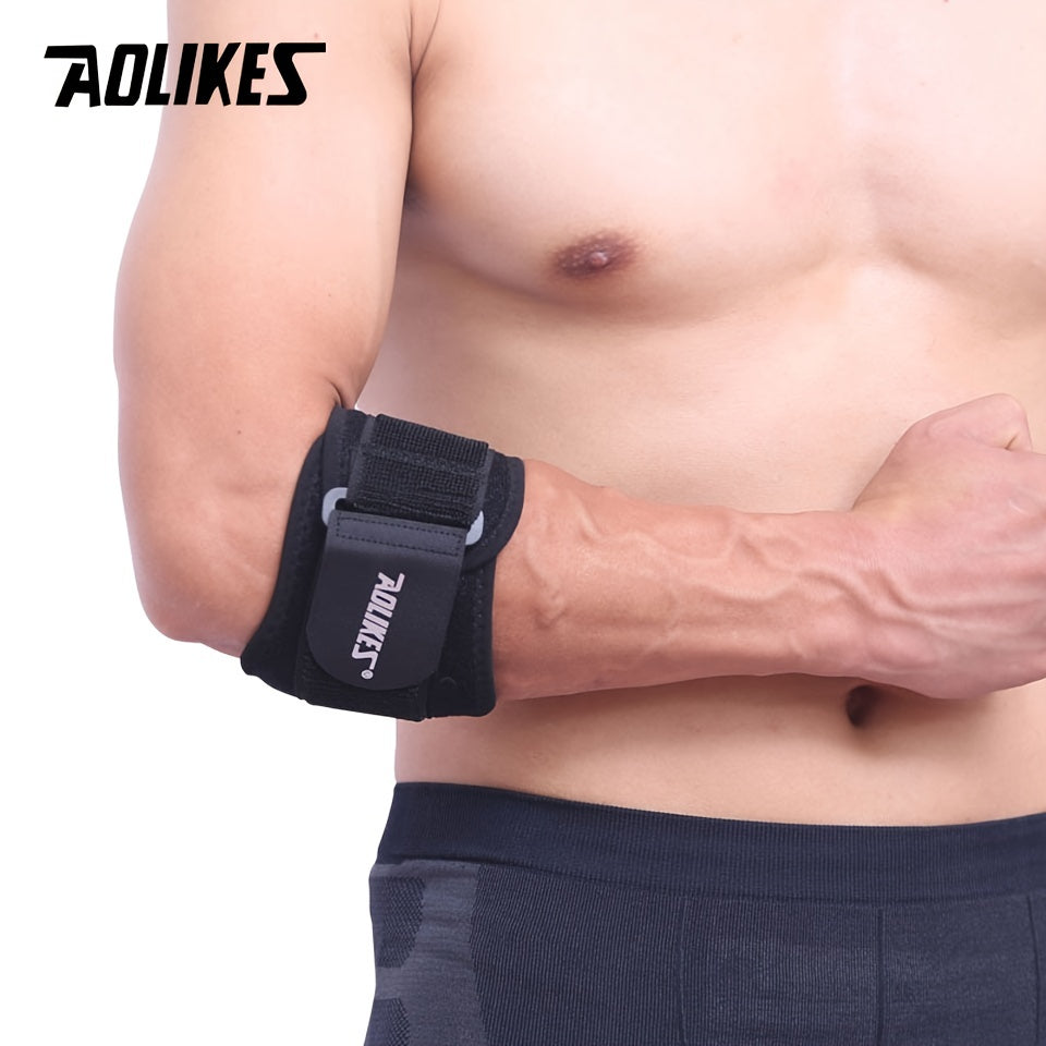 AOLIKES Tennis Elbow Support Pads - Adjustable Tennis Elbow Brace with Compression, Tennis Elbow Brace for Tennis, Basketball, Golf, - Non-slip Strap, Hand Wash Only - Ideal For Epicondylitis, Elbow Brace, Sports Care, Fit De