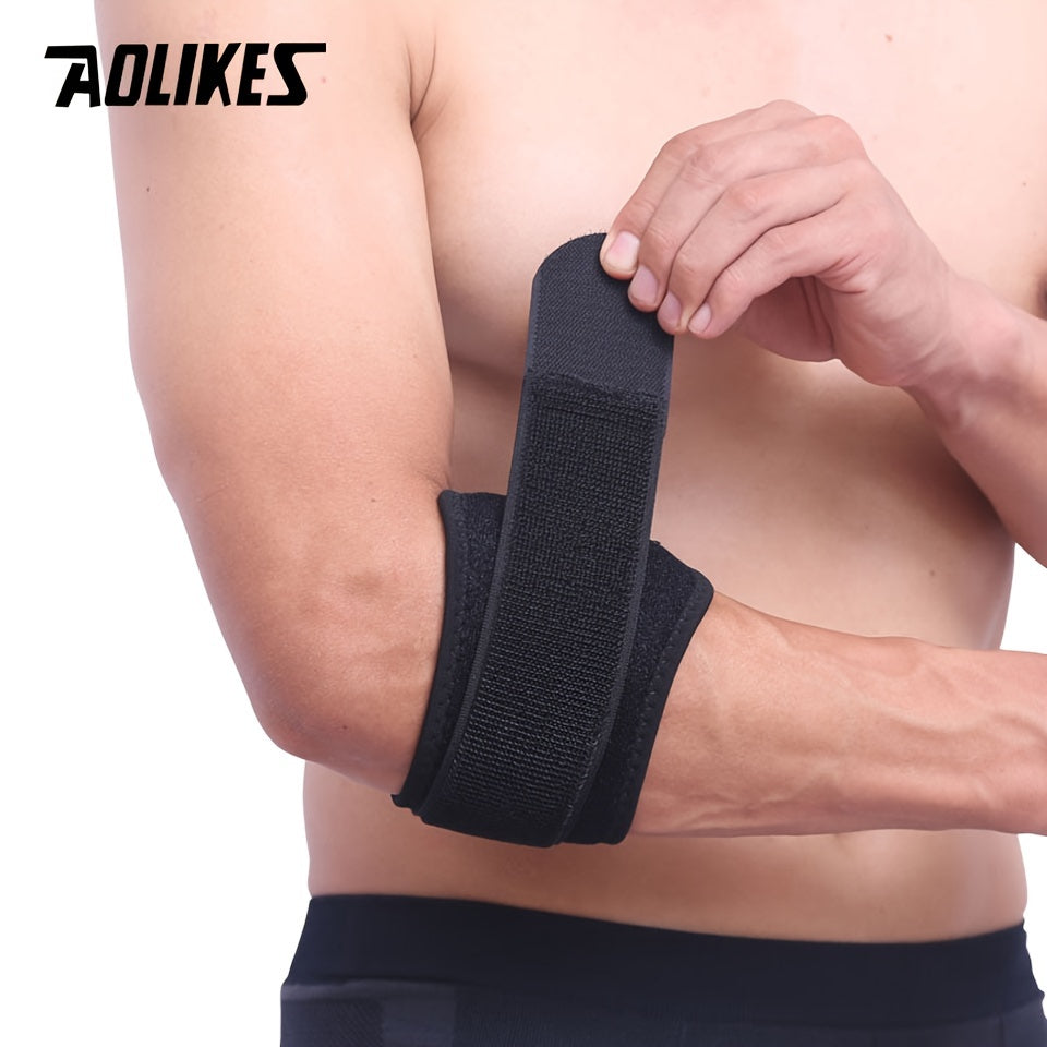 AOLIKES Tennis Elbow Support Pads - Adjustable Tennis Elbow Brace with Compression, Tennis Elbow Brace for Tennis, Basketball, Golf, - Non-slip Strap, Hand Wash Only - Ideal For Epicondylitis, Elbow Brace, Sports Care, Fit De