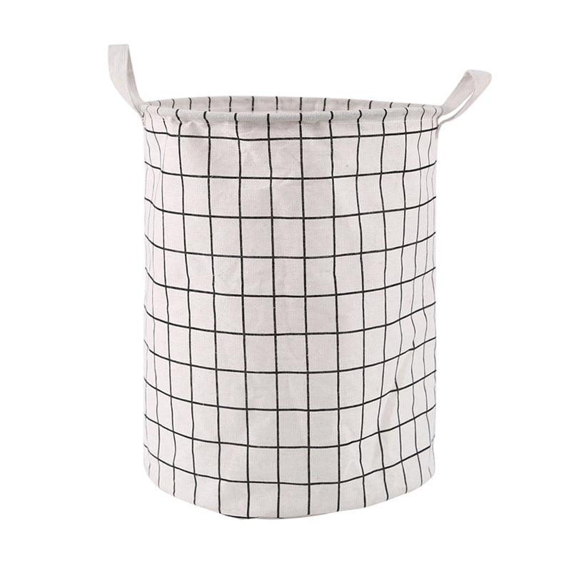 Laundry Basket, Round Dirty Clothes Hamper, Portable Storage Bucket, 1 pc