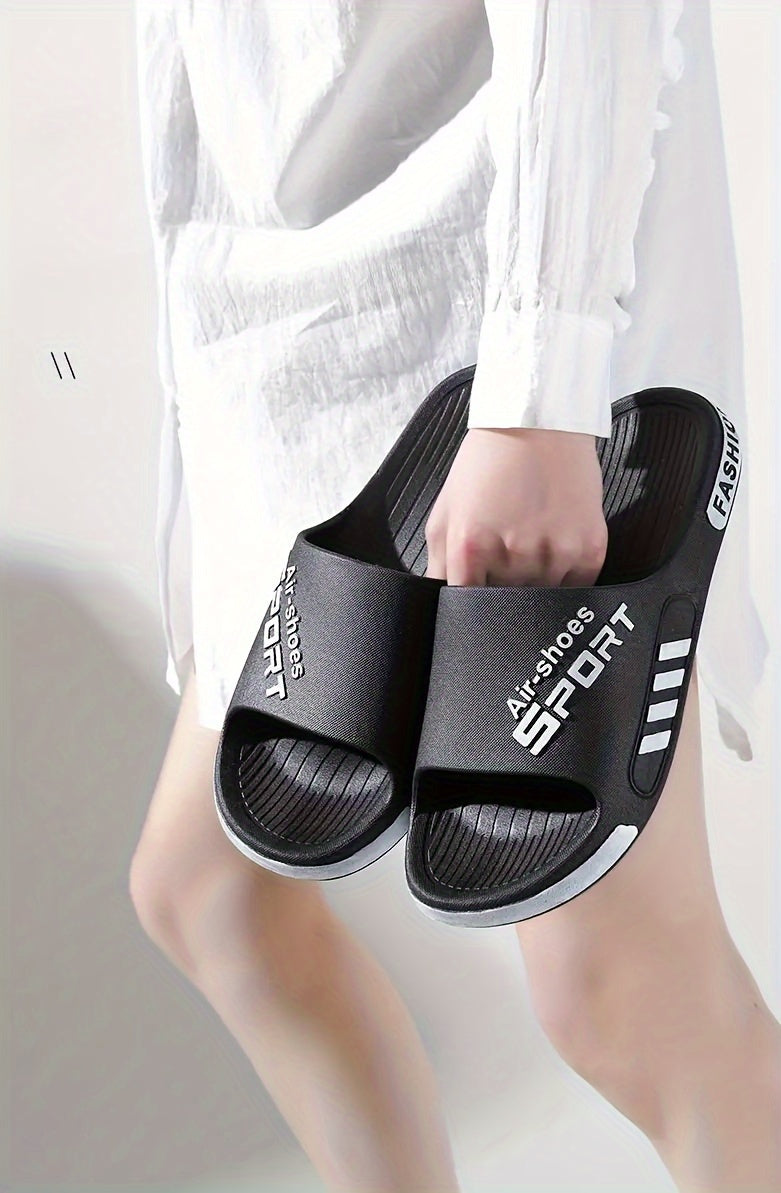 Men'S Casual Summer PVC Slippers - Non-Slip, Wear-Resistant Sole, Comfortable Slip-On Sandals for Outdoor & Indoor Use, Outdoor Footwear | Casual Slipon Shoes | PVC Upper Sandalssuitable for Men & Women