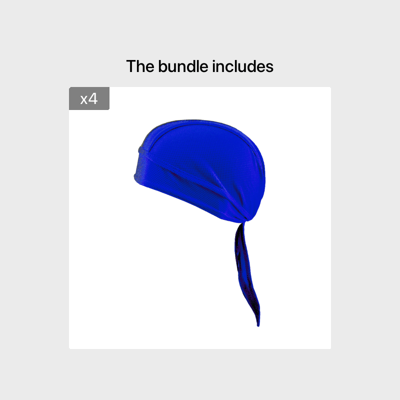 1pc Breathable Mesh Long Tail Head Wrap Cycling Cap Beanie Skull Cap For Men, Ideal Choice For Gifts