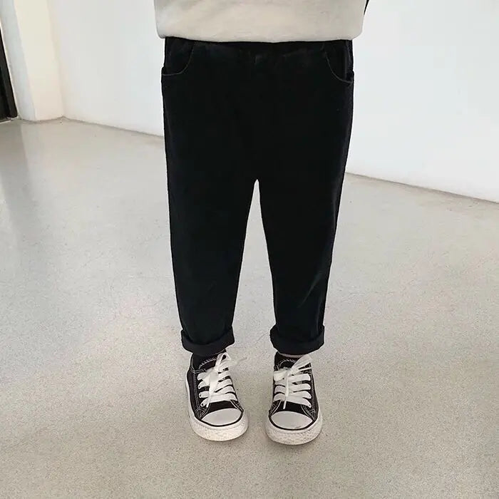 Boys Casual Pants Solid Toddler Kids Clothes Children's Trousers for Boy Pants