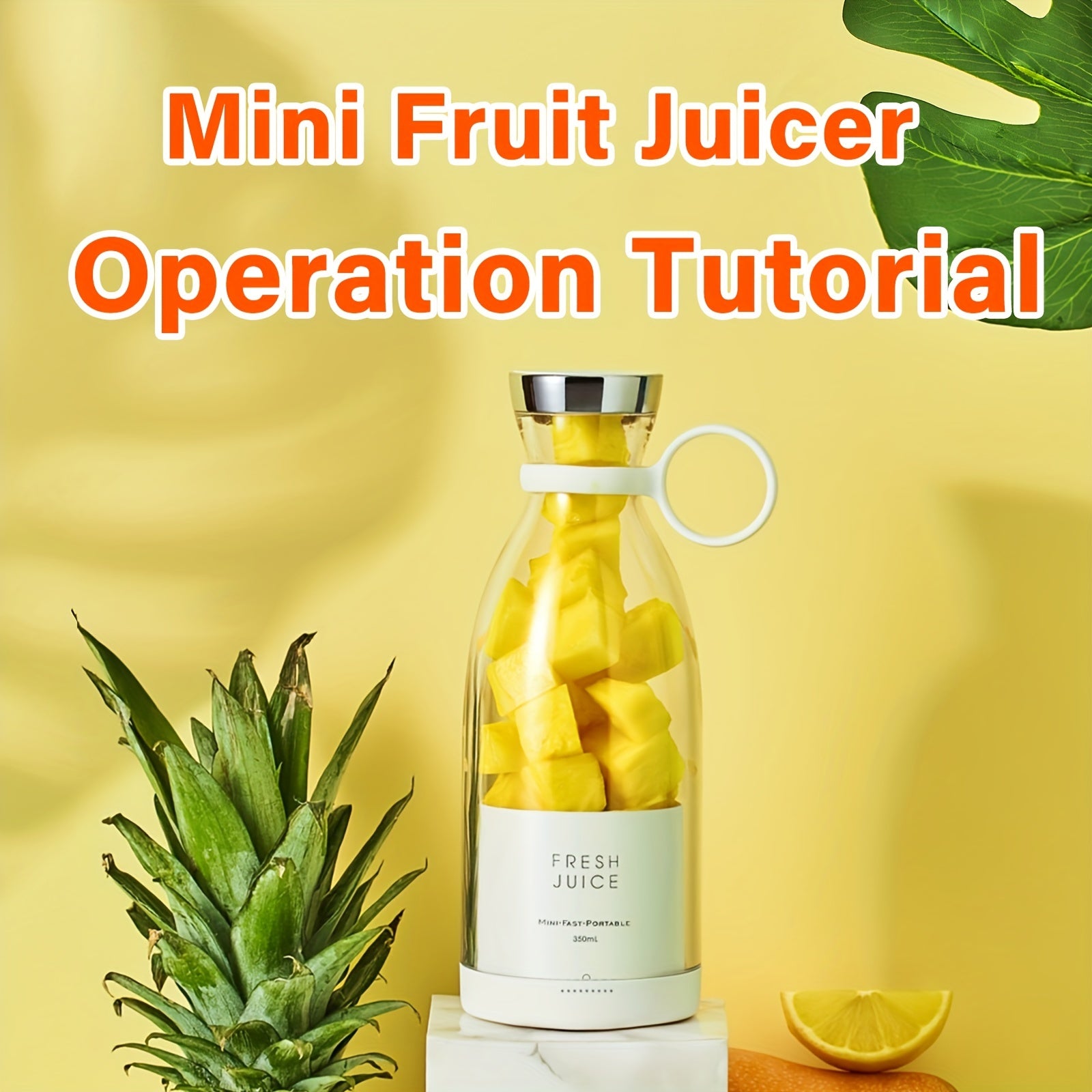 11.83oz Portable Electric Wireless Mini Fruit Blender Juicer - Perfect for On-the Go!