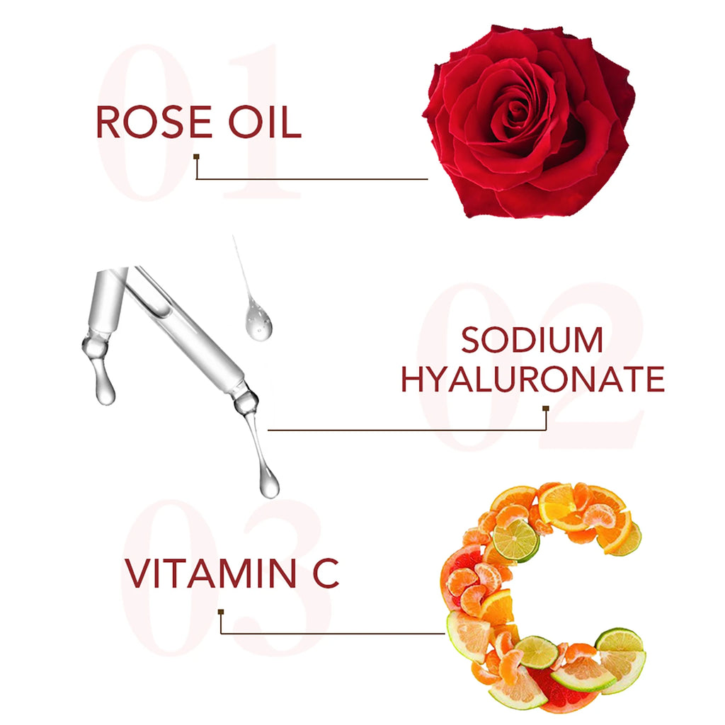 AILKE Rose Facial Brightening Toner, Moisturize, Deeply Cleaning, Remove Impurities, Stains, Unclogs Pores, With Vitamin C