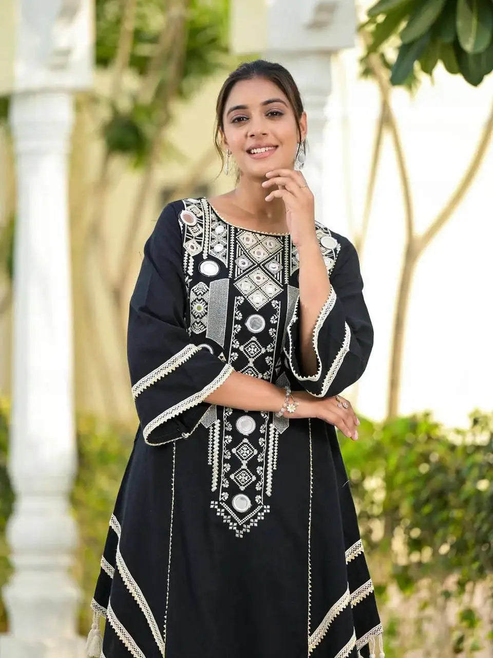 Designer Fully Stitched Reyon cotton Top and Dupatta Set New Trending Ready-to-Wear for Parties Indian & Pakistani Clothing