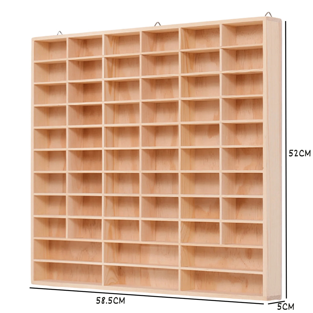 Wooden Multi-Grid Box Car Storage Display Box Hand-Held Storage Box Multi-Layer Display Cabinet Wall Toy Display Rack Stand
