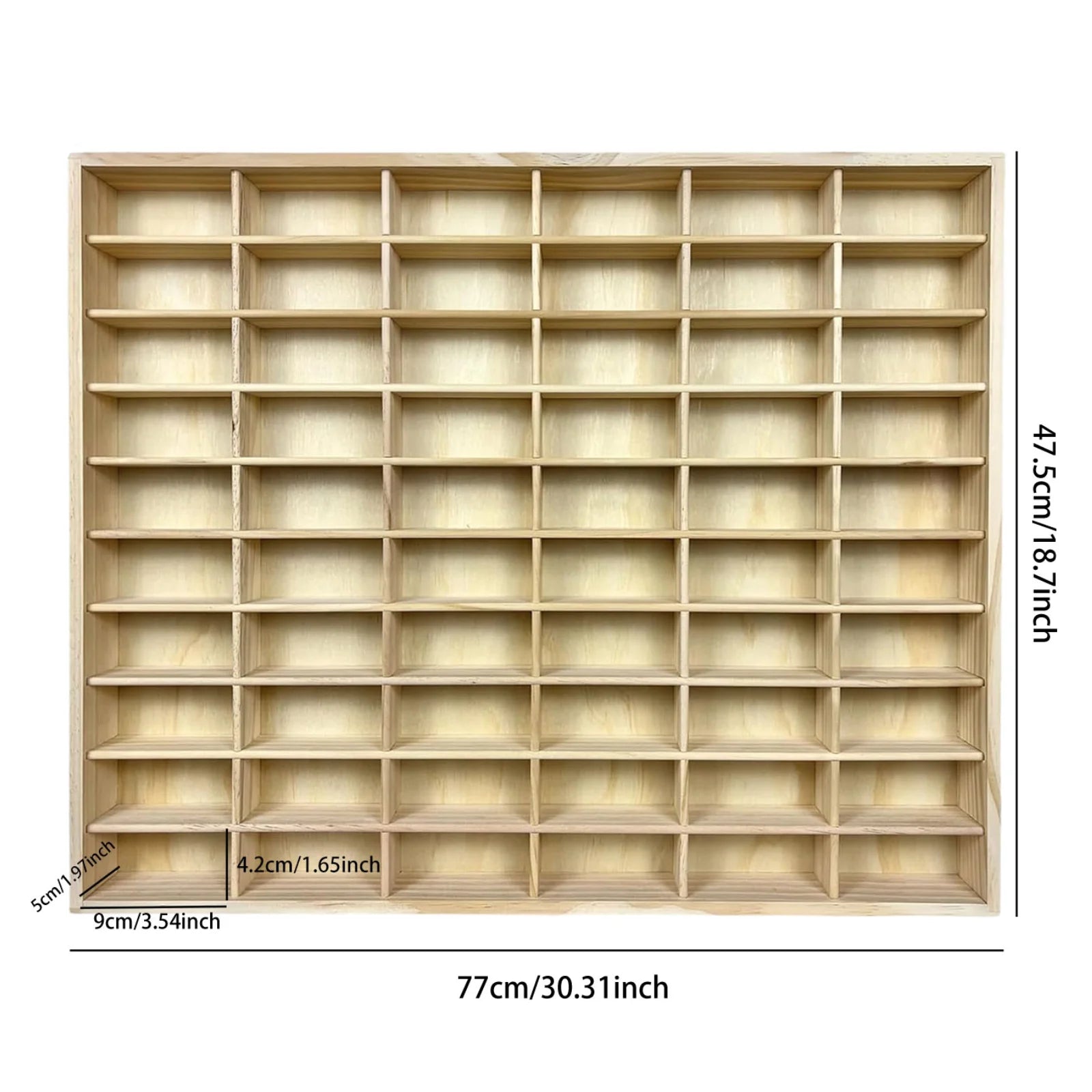 Wooden Multi-Grid Box Car Storage Display Box Hand-Held Storage Box Multi-Layer Display Cabinet Wall Toy Display Rack Stand