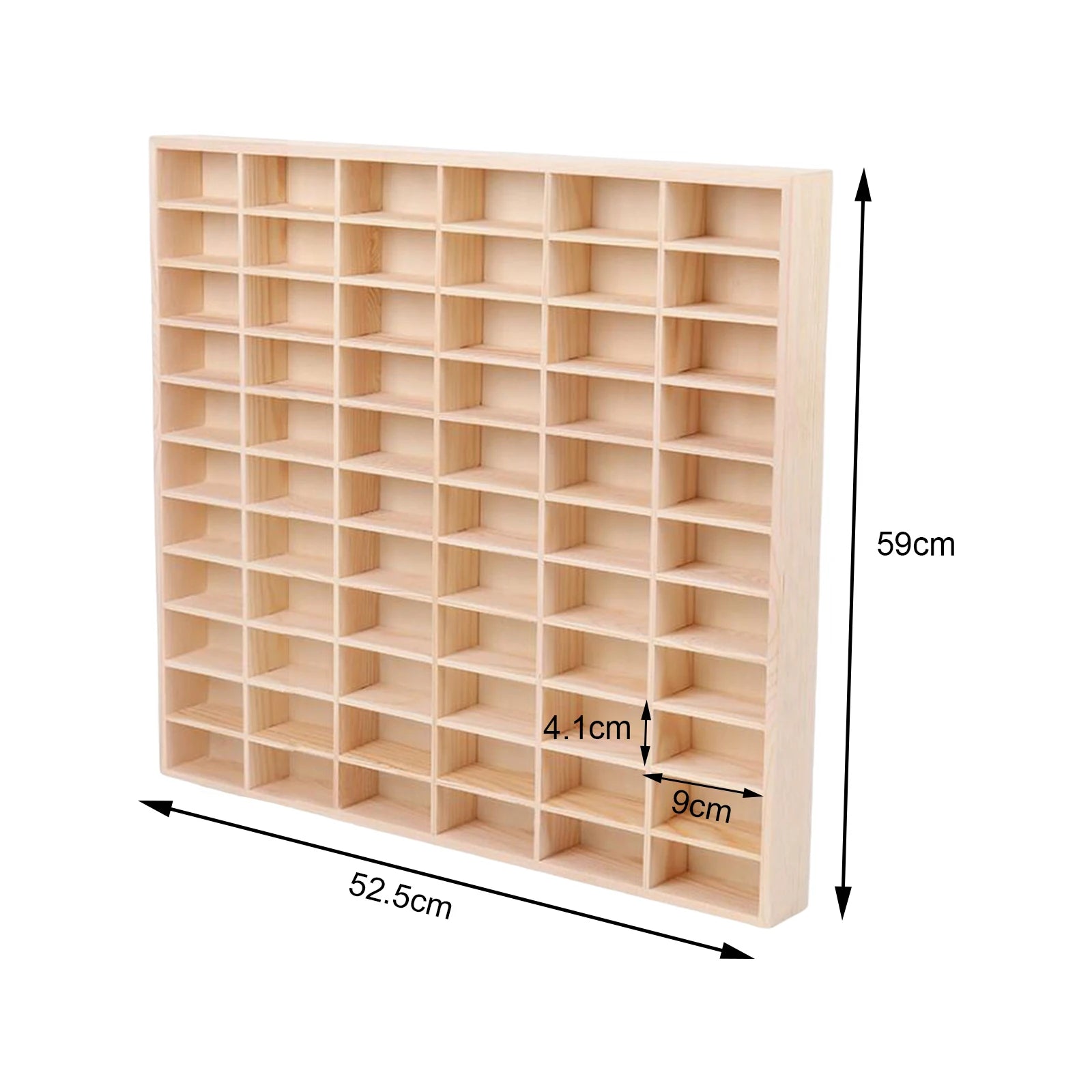 Wooden Multi-Grid Box Car Storage Display Box Hand-Held Storage Box Multi-Layer Display Cabinet Wall Toy Display Rack Stand