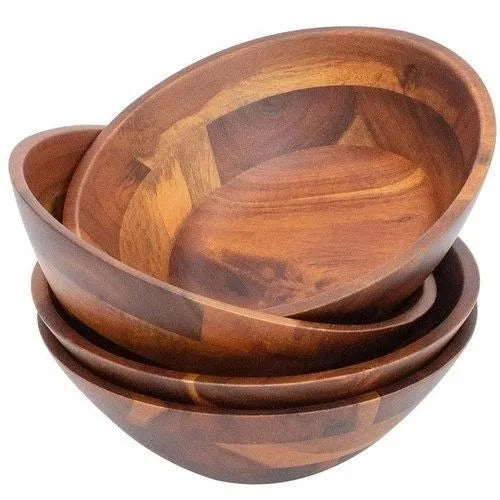 High Quality Handmade Boat-Shaped Paulownia Wood Eco-Friendly Vintage Salad Bowl Custom Size Wedding Candle Making Gifts Artizon