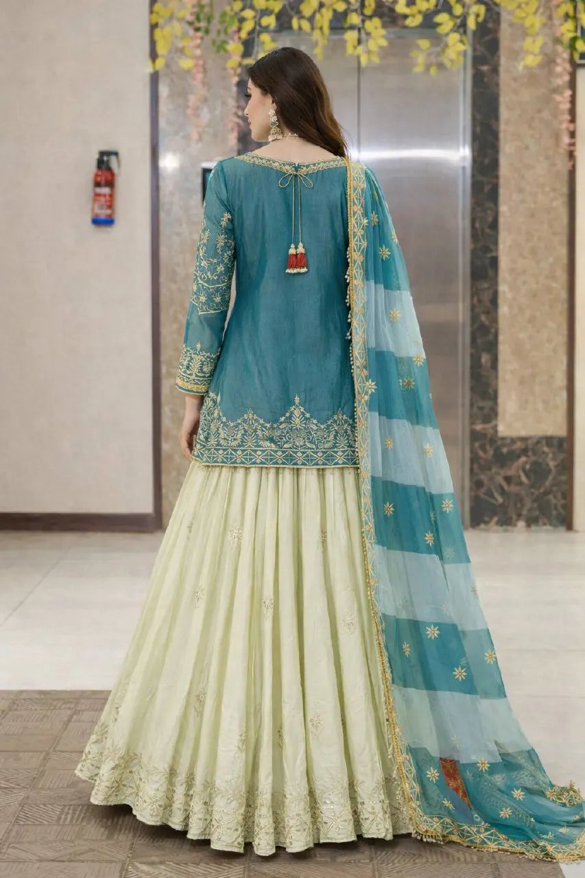 Designer Embroidered Salwar Kurta Suit Set Women Traditional Wedding Party Wear Ethnic Dress Dupatta Wholesale Indian Ethnic