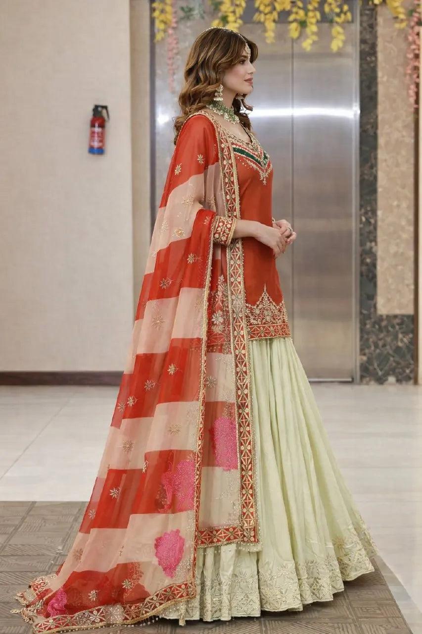 Designer Embroidered Salwar Kurta Suit Set Women Traditional Wedding Party Wear Ethnic Dress Dupatta Wholesale Indian Ethnic