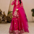 Indian and Pakistani Style Readymade New Fox Georgette Top-Sarara and Dupatta Set