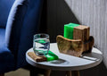 Eco-Friendly Aveco Creative Epoxy Transparent Gradient Bamboo Round Tea Resin Wood Coasters for Tea Ceremony Accessories