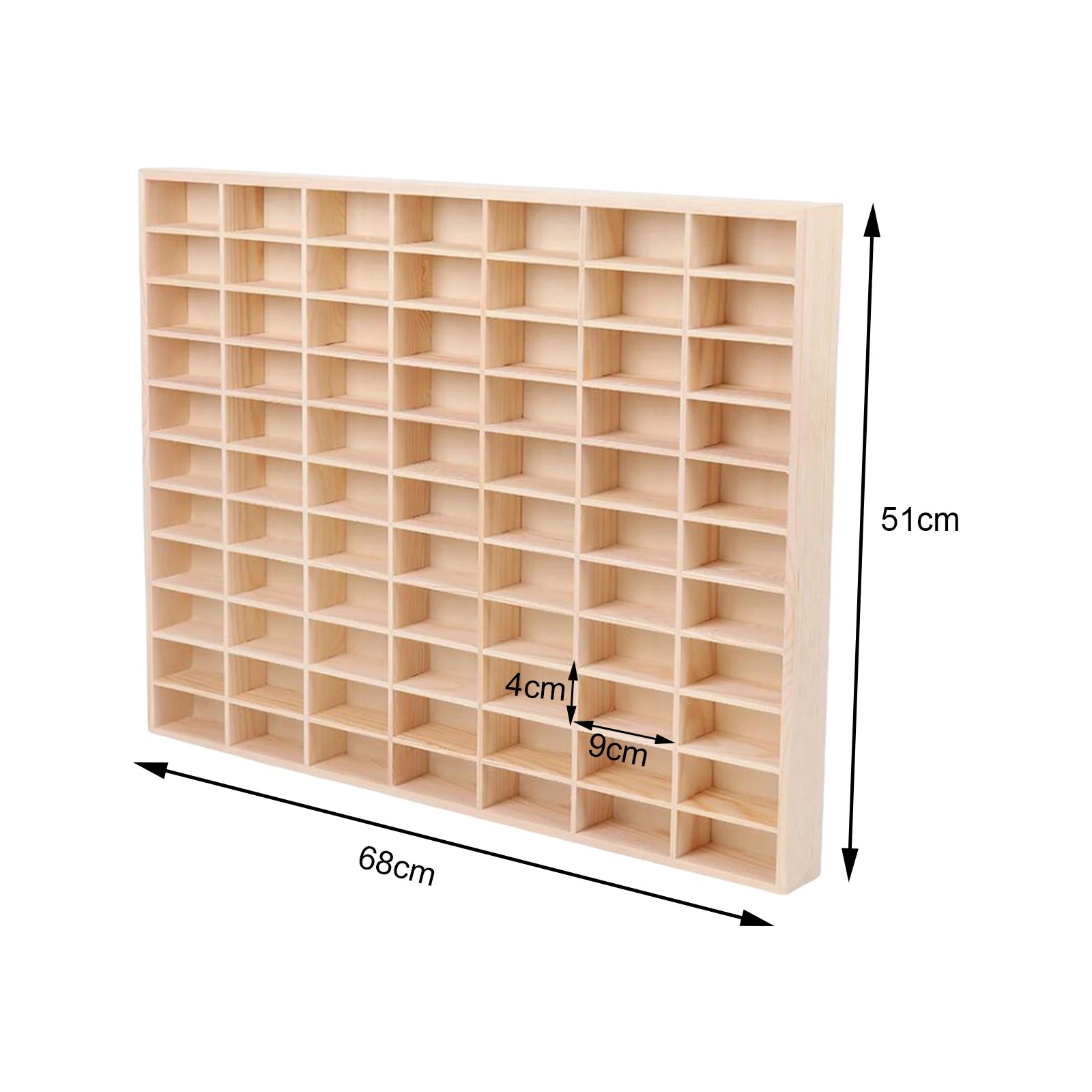 Wooden Multi-Grid Box Car Storage Display Box Hand-Held Storage Box Multi-Layer Display Cabinet Wall Toy Display Rack Stand