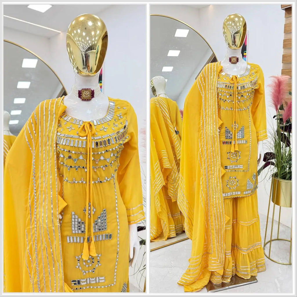 Designer Silk Salwar Kameez Indian Pakistani Bollywood Dress for Weddings and Parties Featuring Elegant Dupattas