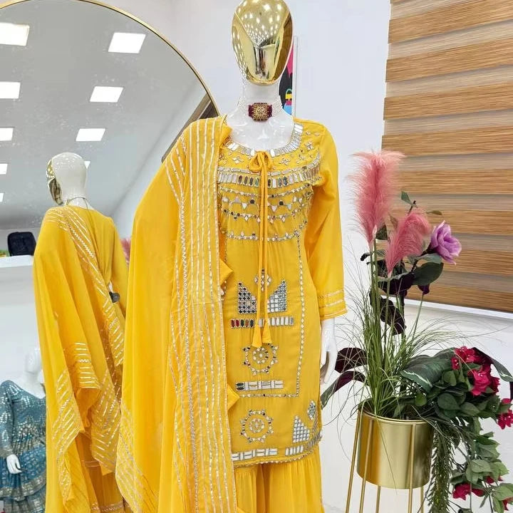 Designer Silk Salwar Kameez Indian Pakistani Bollywood Dress for Weddings and Parties Featuring Elegant Dupattas