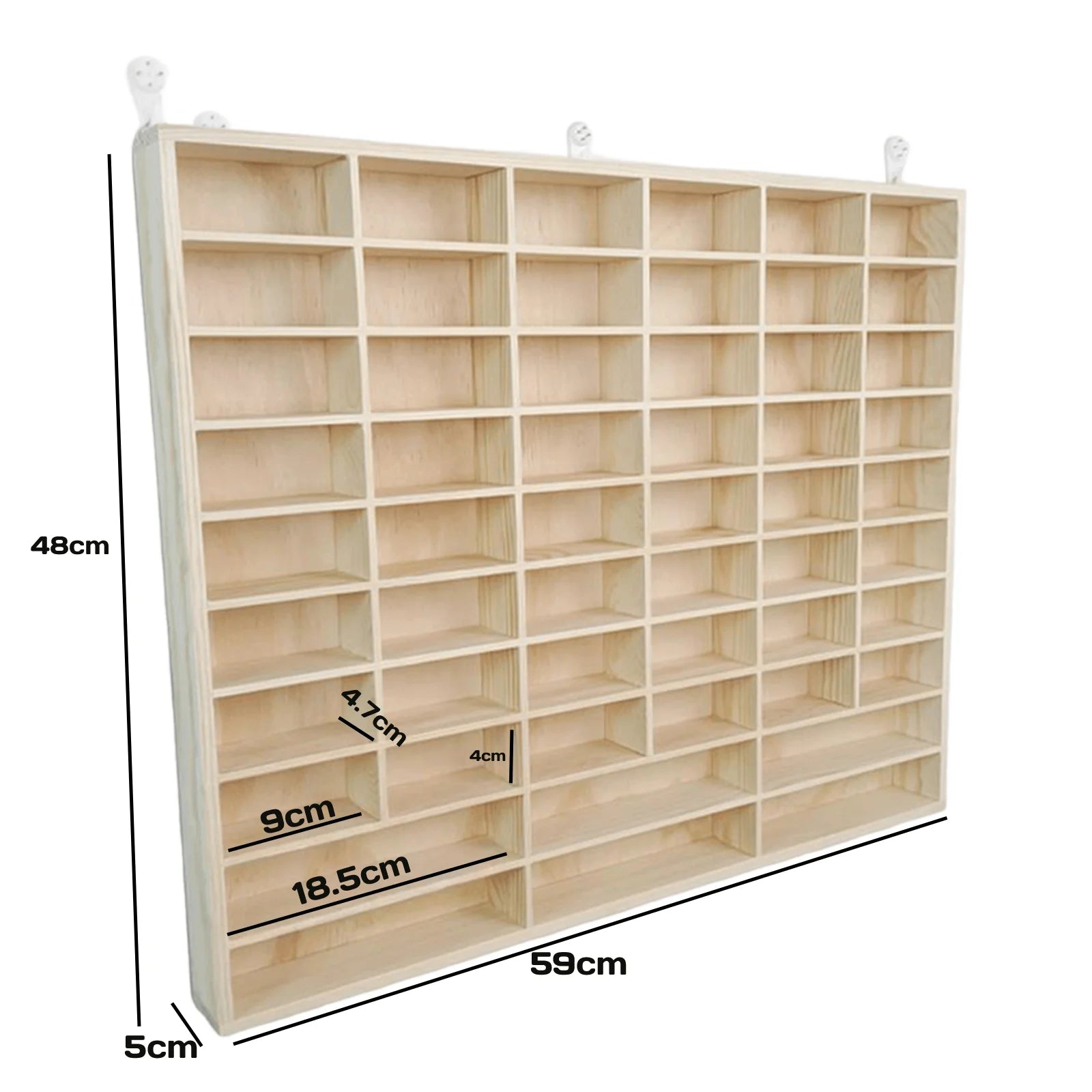 Wooden Multi-Grid Box Car Storage Display Box Hand-Held Storage Box Multi-Layer Display Cabinet Wall Toy Display Rack Stand