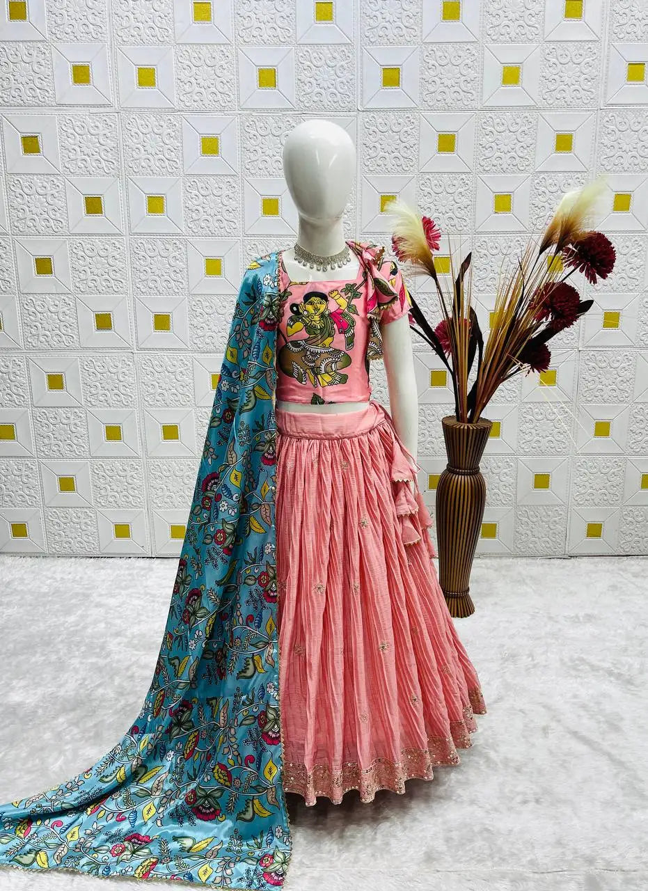 New Designer Fully Stitched Chinon Lakhnawi Cholli Set Ready to Wear Indian & Pakistani Clothing