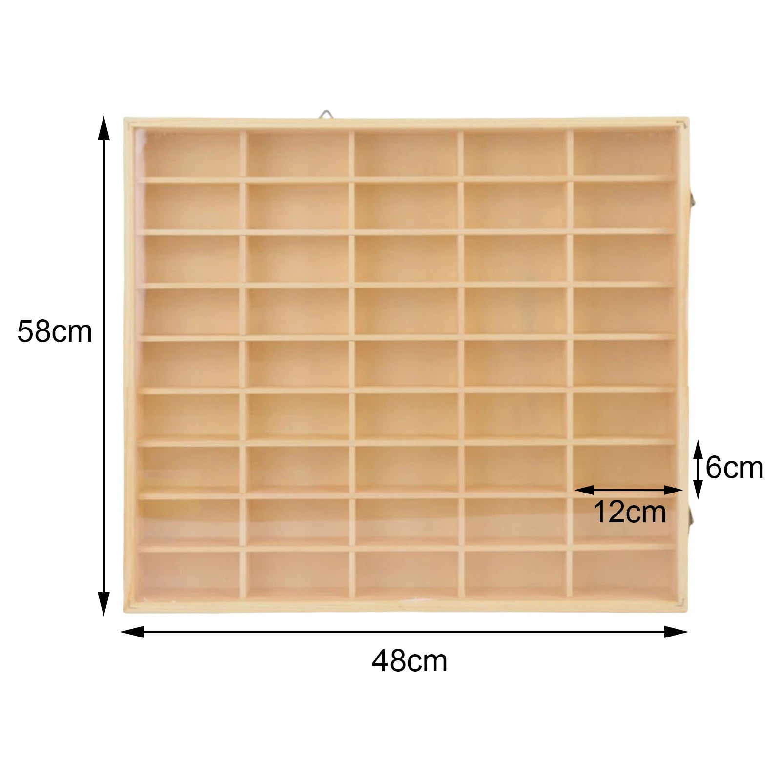 Wooden Multi-Grid Box Car Storage Display Box Hand-Held Storage Box Multi-Layer Display Cabinet Wall Toy Display Rack Stand