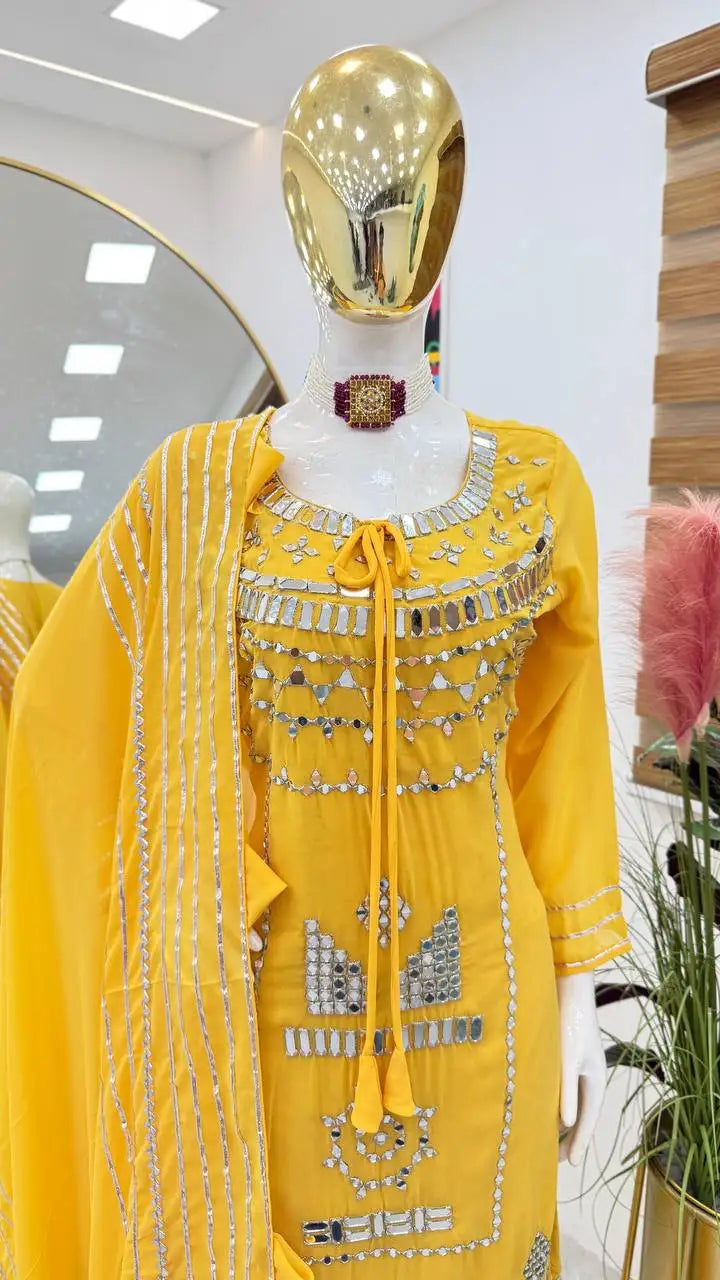Designer Silk Salwar Kameez Indian Pakistani Bollywood Dress for Weddings and Parties Featuring Elegant Dupattas