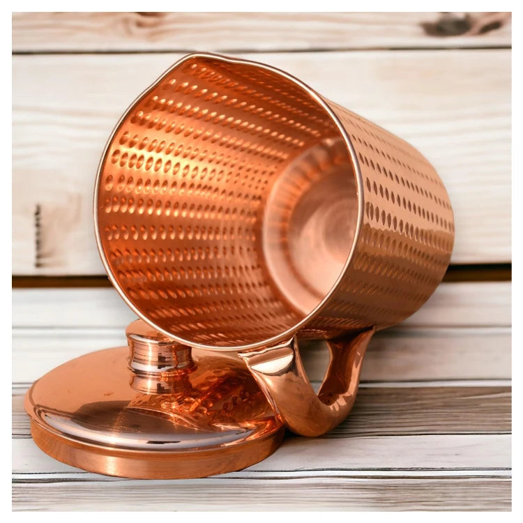 Classic Style Eco-Friendly Shiny Copper Jug for Kitchen Dining Festive Table Displays & Wedding Occasions Water Pots & Kettles