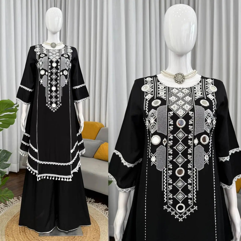 Designer Fully Stitched Reyon cotton Top and Dupatta Set New Trending Ready-to-Wear for Parties Indian & Pakistani Clothing