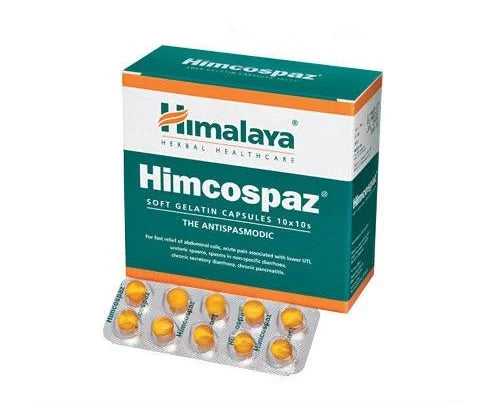 Himalaya Himcospaz Tablets Natural Herbal Formula Wild Promotes Body Comfort Balance Plastic Container/Bottle Export India