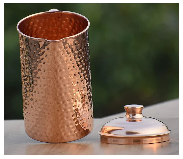 Classic Style Eco-Friendly Shiny Copper Jug for Kitchen Dining Festive Table Displays & Wedding Occasions Water Pots & Kettles