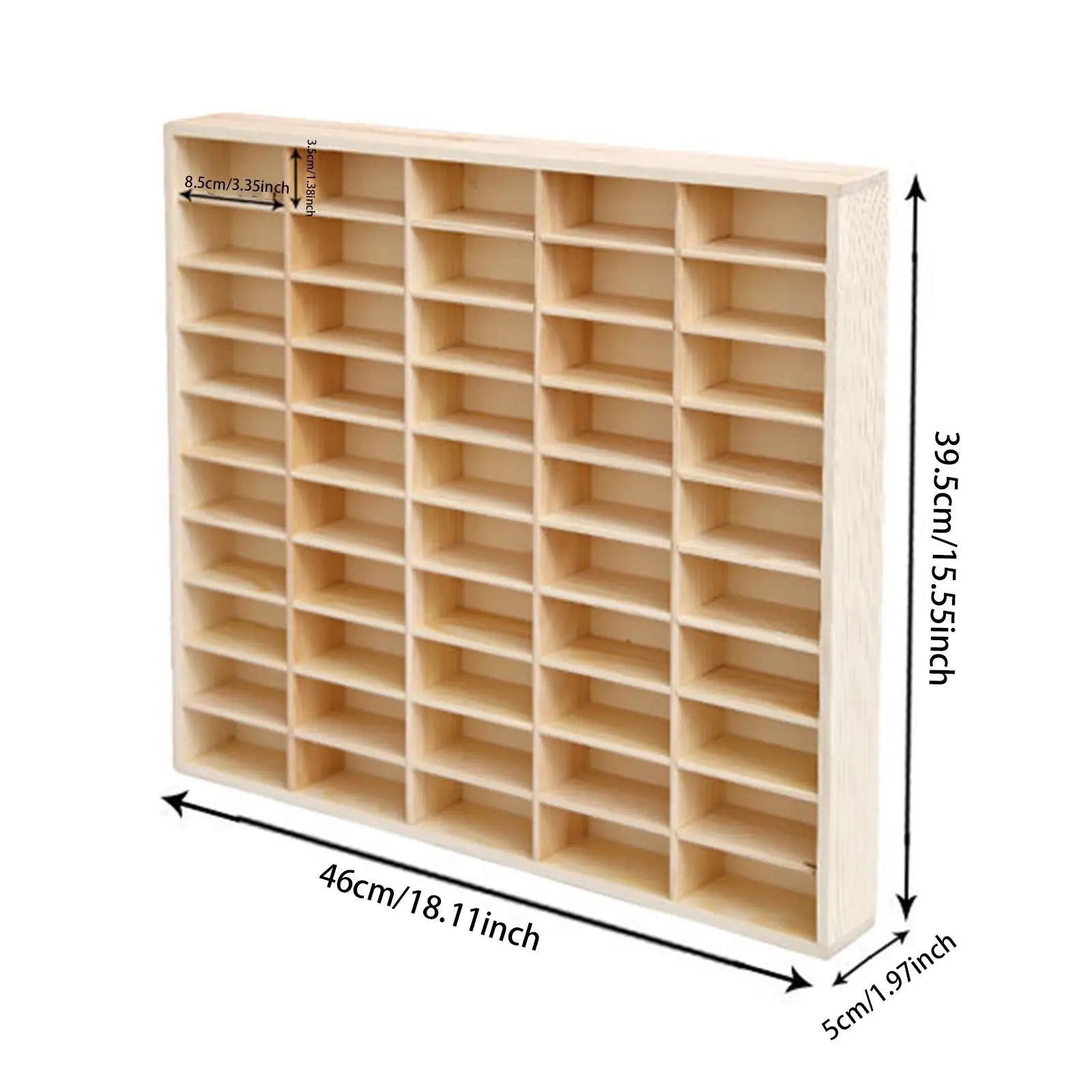 Wooden Multi-Grid Box Car Storage Display Box Hand-Held Storage Box Multi-Layer Display Cabinet Wall Toy Display Rack Stand