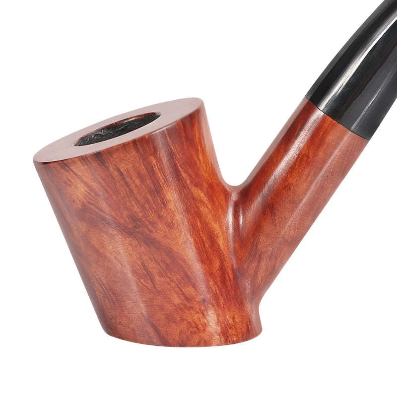 New Luxury Portable Briar Wood Smoking Pipe with Gift Box Wooden Tobacco Pipe Smoking Accessories