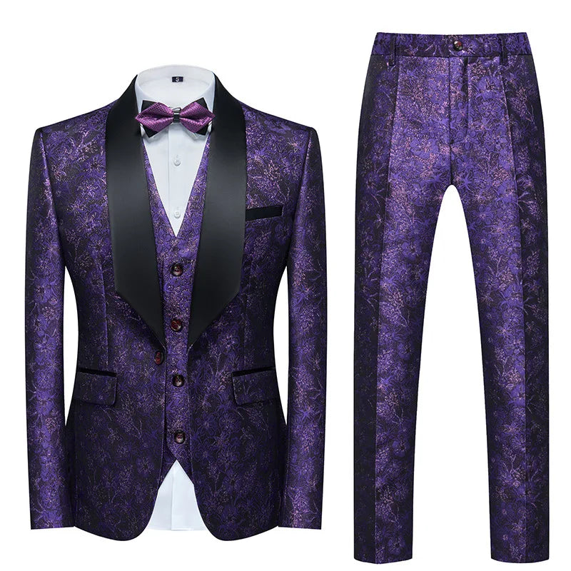 Men's Suit Suit Two-piece Autumn/winter Professional Business Slim Suit Best Man Groom's Wedding Dress