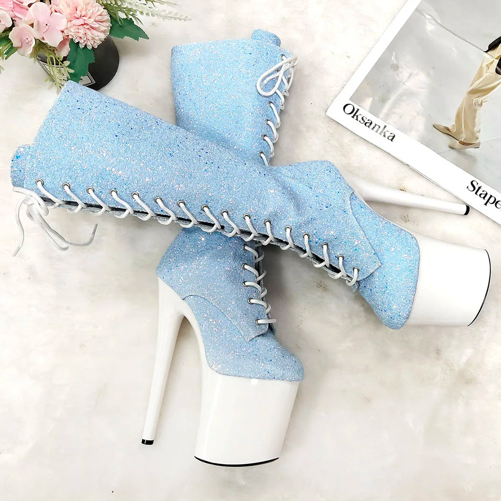 Sexy20cm Stripper High-heeled Boots