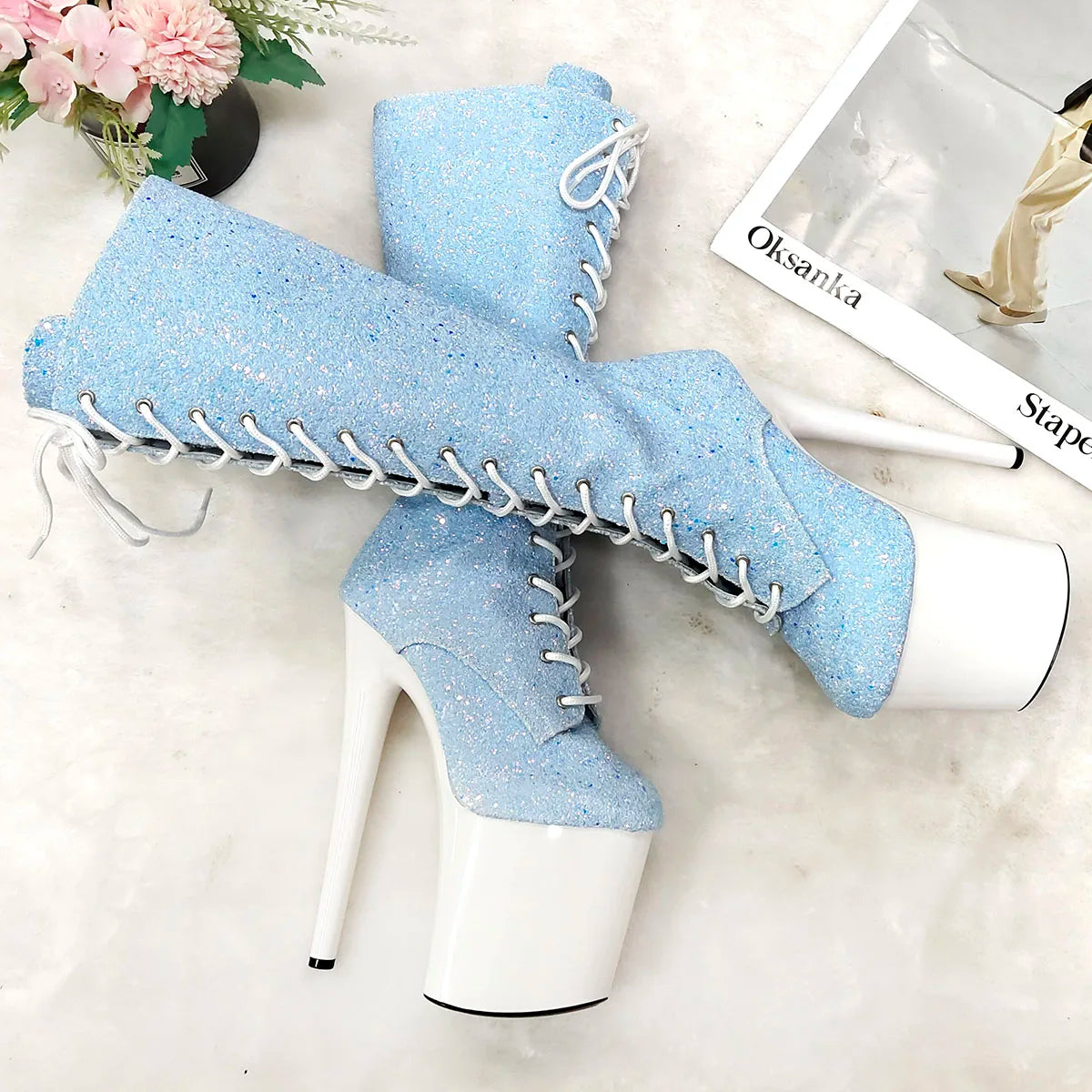 Sexy20cm Stripper High-heeled Boots