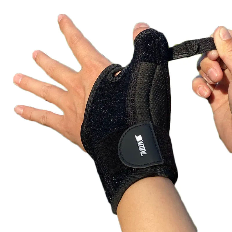 AOLIKES 1Pc Wrist Thumb Support Protector Tendon Sheath Injury Recovery Thumb Brace Splint Finger Sprain Retainer Band Arthritis