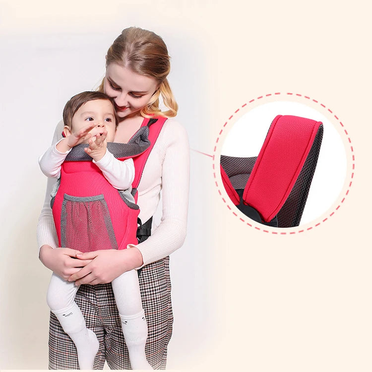 4-in-1 Convertible Carrier 360 Ergonomic Baby Hip Seat Backpack with Cover for All Seasons Baby Carrier