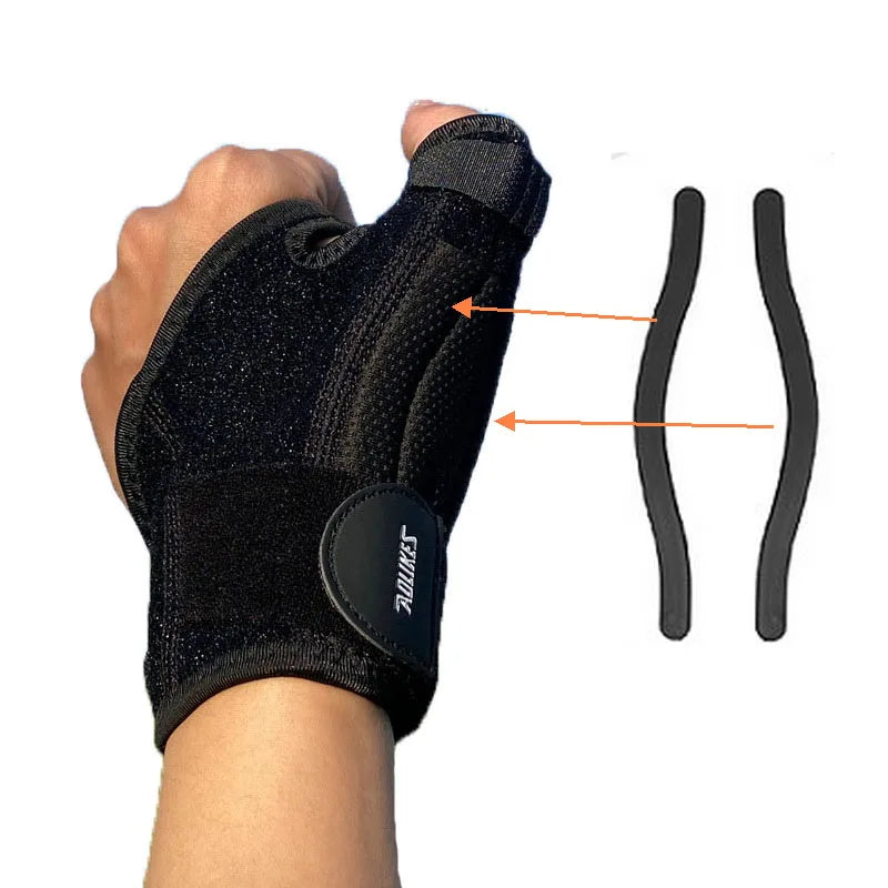 AOLIKES 1Pc Wrist Thumb Support Protector Tendon Sheath Injury Recovery Thumb Brace Splint Finger Sprain Retainer Band Arthritis