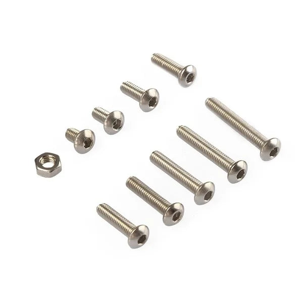 340PCS/SET M3 Stainless Steel Hex Socket Screws Nut Set With Box nut sock  metic nut and bolt assortment  thumb screw m3 color