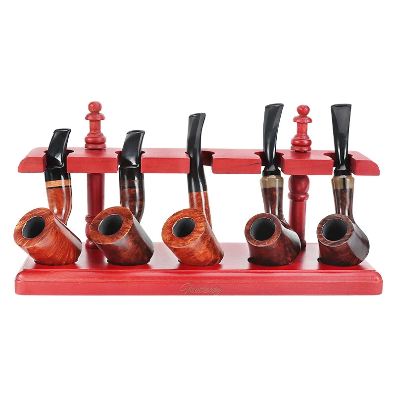 New Luxury Portable Briar Wood Smoking Pipe with Gift Box Wooden Tobacco Pipe Smoking Accessories