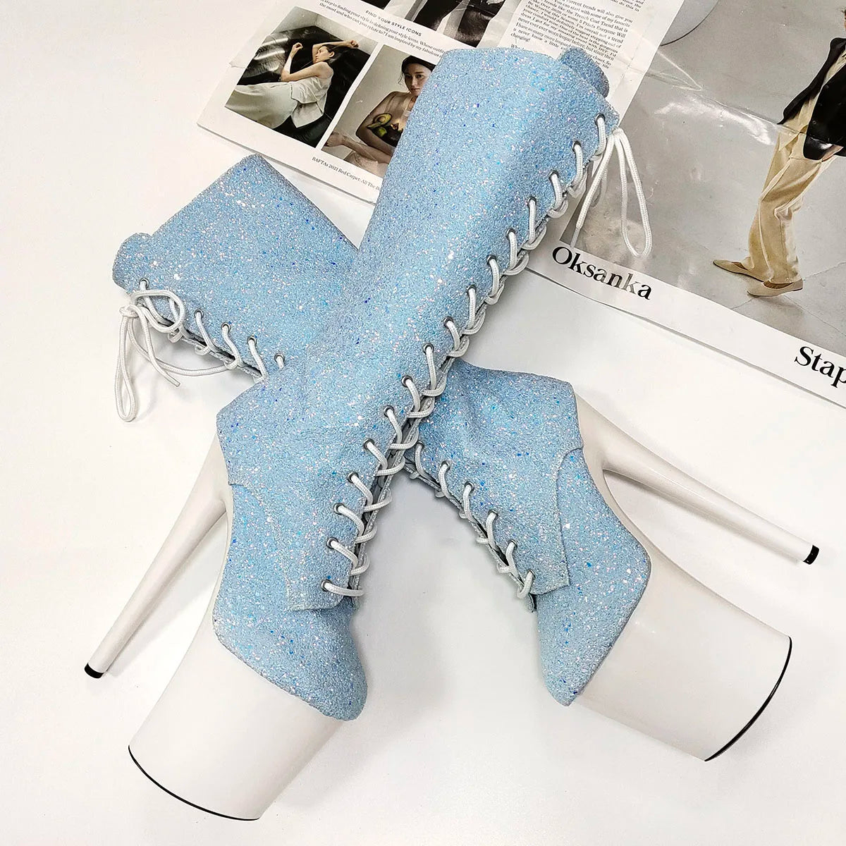 Sexy20cm Stripper High-heeled Boots