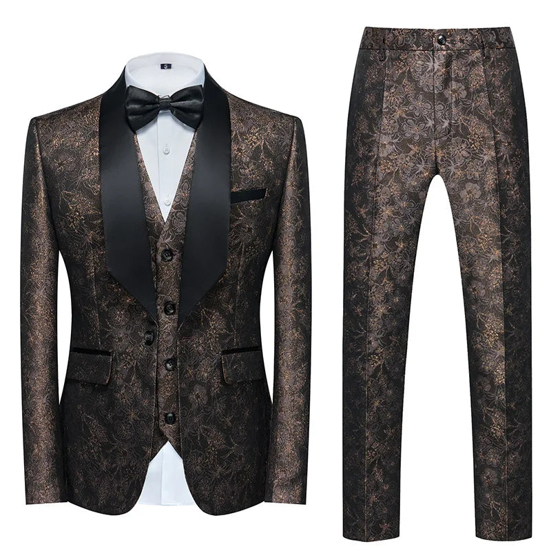 Men's Suit Suit Two-piece Autumn/winter Professional Business Slim Suit Best Man Groom's Wedding Dress