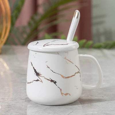 Luxury Marble Pattern Cup Phnom Penh Mug Gift Box Set Coffee Mug Couple Ceramic Souvenir Wedding Bridal Lover's Gifts
