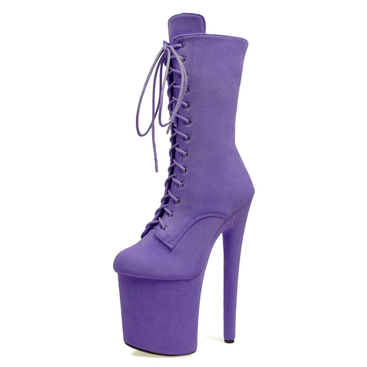 Nightclub 8Inches Flock Lace up