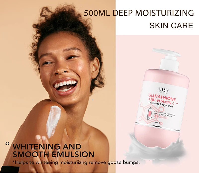 AILKE Skin Whitening Set, With Glutathion, Vitamin C, Shea Butter, Remove Dark Spots, Melanin, Pigmentation, Freckles, Stains