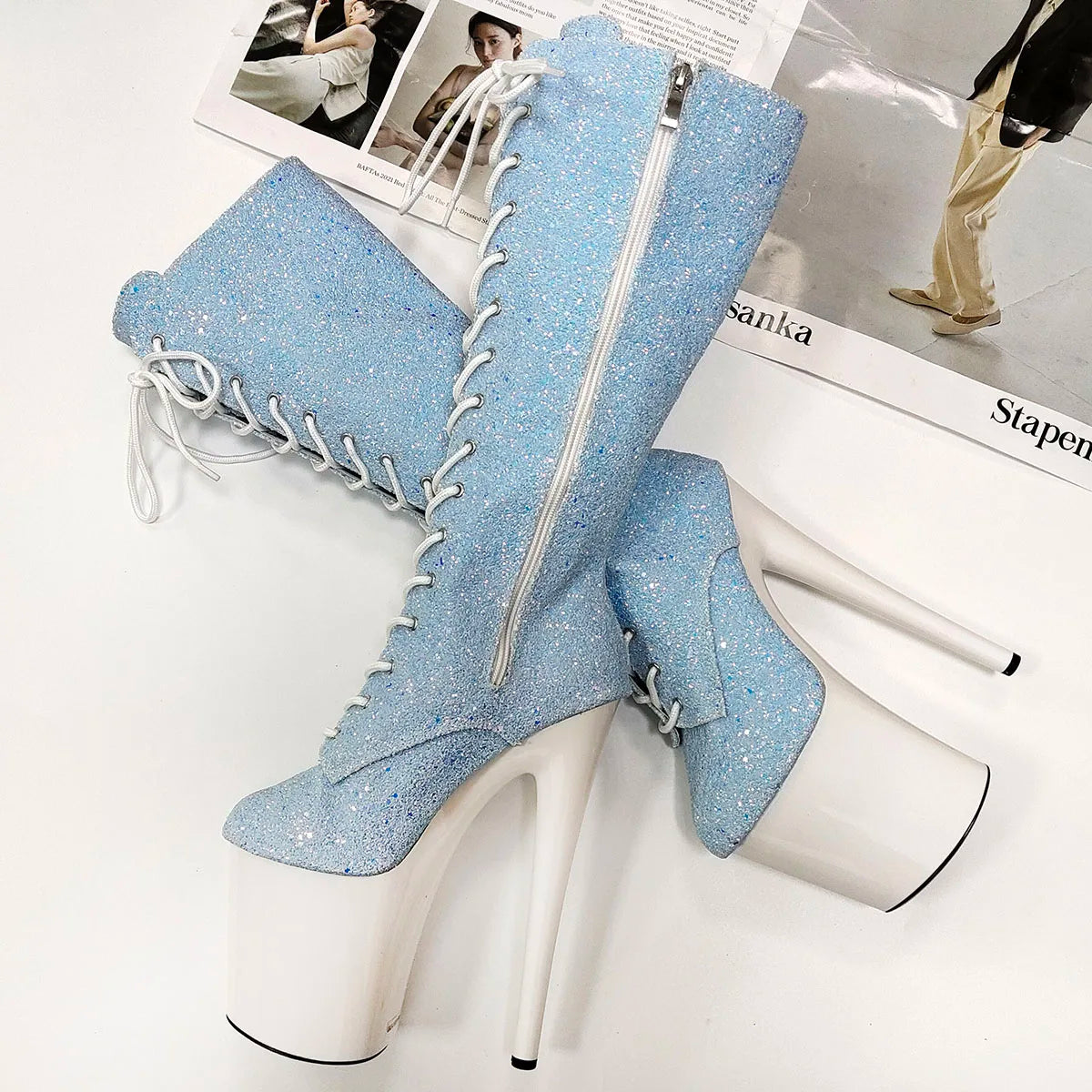 Sexy20cm Stripper High-heeled Boots
